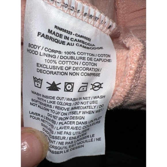 JORDAN WOMEN'S JORDAN ESSENTIALS COTTON HOODIE ARCTIC ORANGE SMALL NEW WITH TAGS - Picture 8 of 8